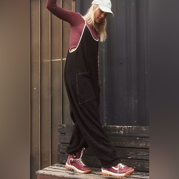 FP Movement by Free People Pants - SALE TODAY🔥 FP MOVEMENT Cuddle Up Hot Shot Jumpsuit Cozy Black NWT